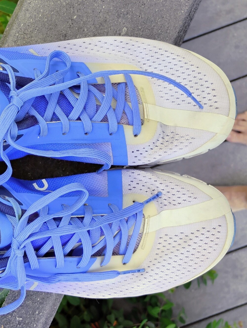 On Cloudflow Marina Blue White Running Shoes Gorpcore Sporty Athleisure - 8.5 - Picture 4 of 15